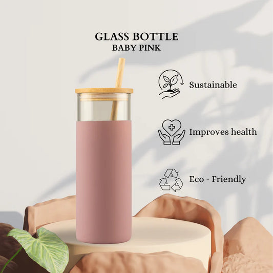 Bamboo Glass Bottle sipper