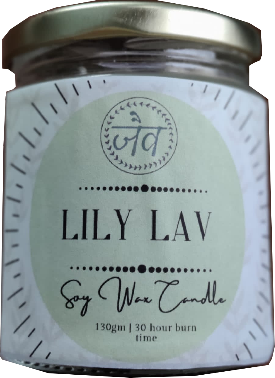 Lily Lav Scented Jar Candle