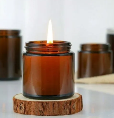 Amber jar candles