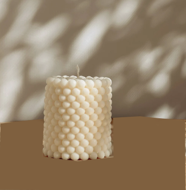 Bubble cylinder candle