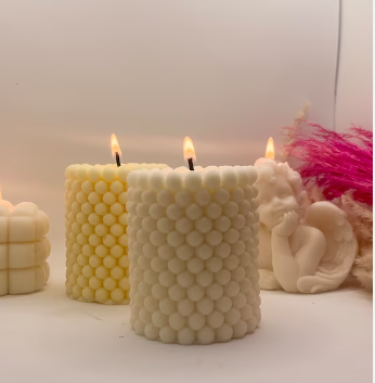 Bubble cylinder candle