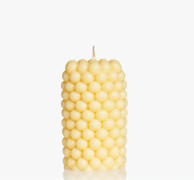 Bubble pillar candle